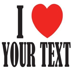 Customizable T-Shirt, I Love Design Shirt, Personalized Heart Color T-Shirt, Graphic Design T-Shirt, Custom Color Heart T-Shirt, Design Lover Gift, Unisex Design T-Shirt, Eco-Friendly Custom Tee