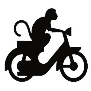 Monkey on a Vespa Graphic T-Shirt – Fun, Quirky, and Stylish!