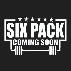 Funny Gym T-Shirt, Six Pack Coming Soon Shirt, Workout Motivation Tee, Gym Humor T-Shirt, Weightlifting Funny Shirt, Fitness Joke T-Shirt, Barbell & Stars Design, Bodybuilding Gift Idea