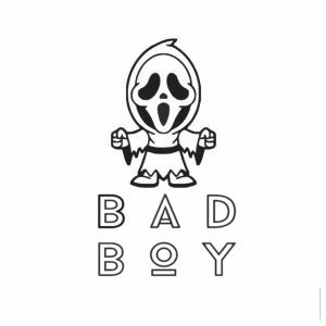 Bad Boy T-Shirt, Scream Ghost Shirt, Edgy Graphic Tee, Horror Movie Merch, Streetwear T-Shirt, Unisex Horror Tee, Trendy Graphic Shirt, Bold Statement Tee