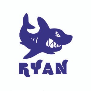 custom baby gro, snarling shark baby gro, personalised baby gift, shark-themed baby clothes, baby shower gift, unique baby outfit, soft baby gro, unisex baby clothes, baby shark design, custom text baby gro.